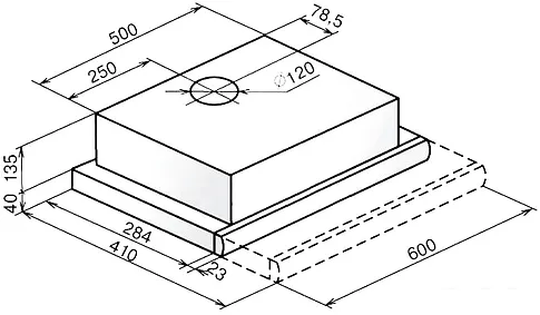 Кухонная вытяжка Faber Flox BK A60 [110.0436.366]
