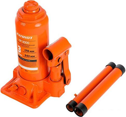 Бутылочный домкрат Patriot DB 3000 3т