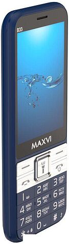 Кнопочный телефон Maxvi B33 (темно-синий)