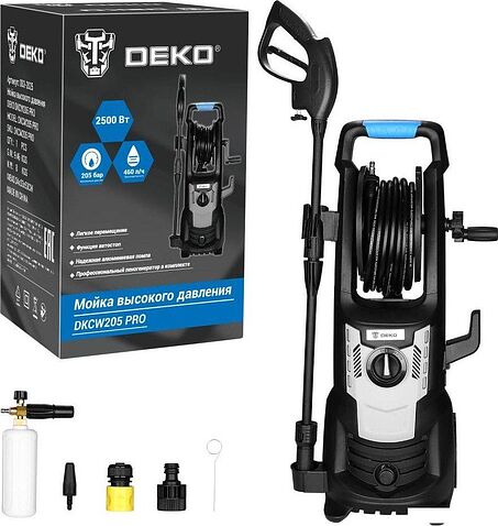 Мойка высокого давления Deko DKCW205 PRO 083-2025