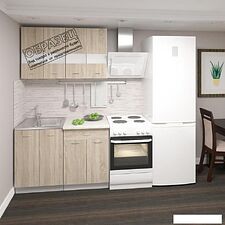 Кухня Кортекс-мебель Корнелия Экстра 1.2м (дуб сонома/венге/мадрид)