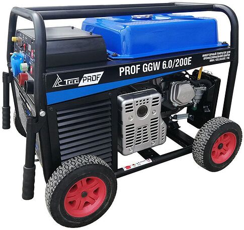 Бензиновый генератор ТСС PROF GGW 6.0/200E (MMA/TIG/Cellulose)