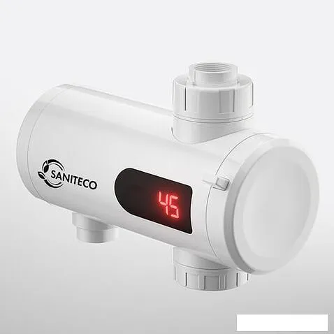 Проточный электрический водонагреватель на кран Saniteco WM-004 (белый)