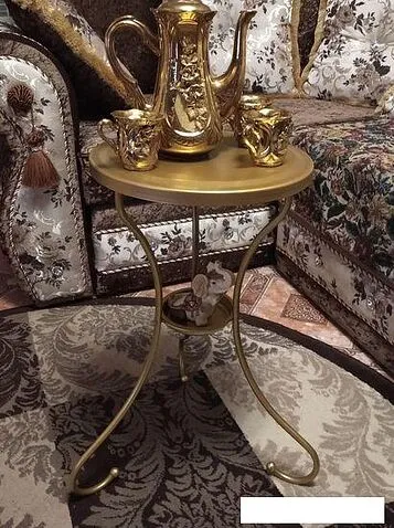 Журнальный столик Sheffilton SHT-CT10-1 (золотой)