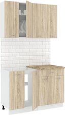 Готовая кухня Кортекс-мебель Корнелия Лира-лайт км.02460 1.2 м (дуб сонома/мадрид)