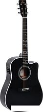 Электроакустическая гитара Sigma Guitars DMC-1E-BK