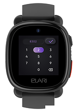 Детские умные часы Elari KidPhone 4G Lite (черный)