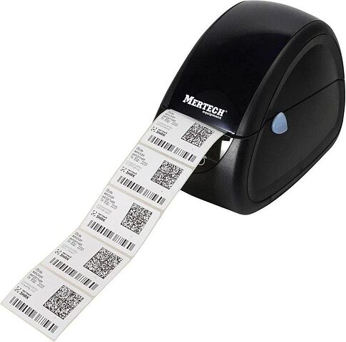 Чеки и этикетки Mertech MPRINT LP58 EVA RS232-USB (черный)