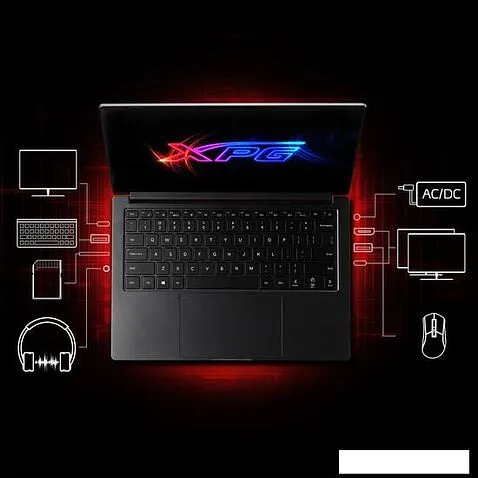 Ноутбук A-Data XPG Xenia 14 XENIA14I7G11GXELX-BKCRU