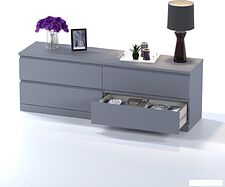 Комод Mio Tesoro Варма 4D (серый)