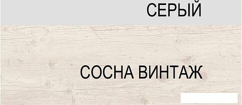 Шкаф напольный Anrex Alesia 3S/60-F1 (серый/сосна винтаж)