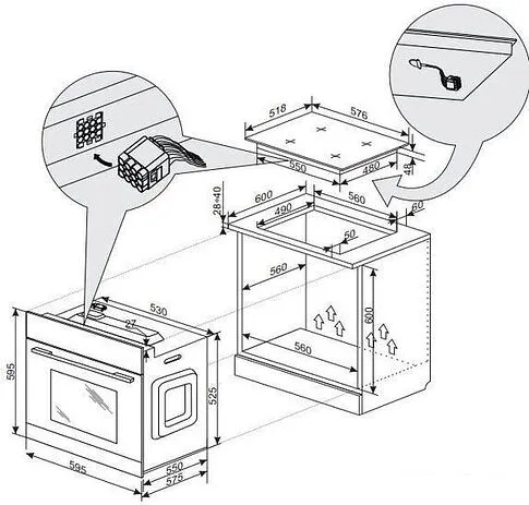 Электрический духовой шкаф Hansa BOES68460