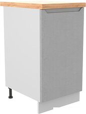 Шкаф напольный ДСВ Тренто С 450 правый (серый/белый)