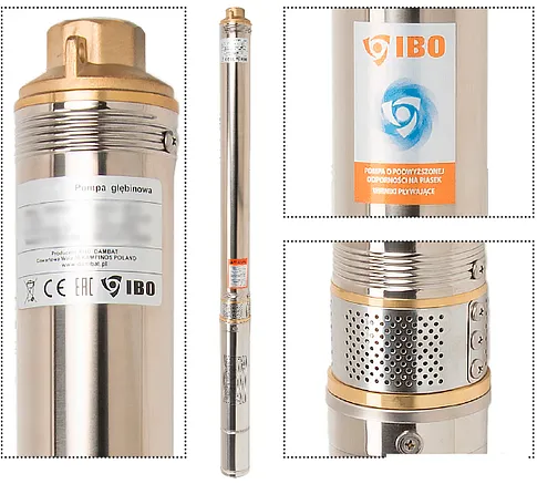 Скважинный насос IBO 3SDM 24 (кабель 20м)