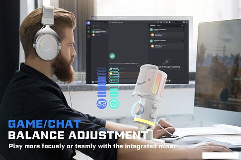 Проводной микрофон FIFINE AM6 (белый)