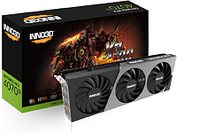 Видеокарта Inno3D GeForce RTX 4070 Ti X3 OC N407T3-126XX-186148N Видеокарта Inno3D GeForce RTX 4070 Ti X3 OC N407T3-126XX-186148N
