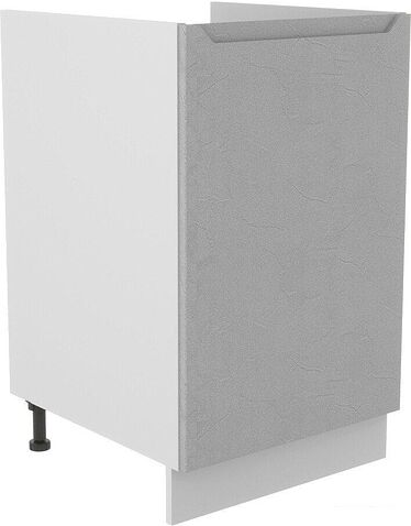 Шкаф напольный ДСВ Тренто СМ 500 левый (серый/белый)