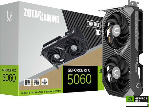 Видеокарта ZOTAC Gaming GeForce RTX 5060 Twin Edge ZT-B50600H-10M