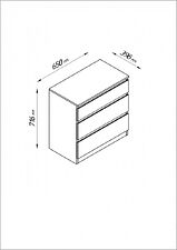 Комод Mio Tesoro Кастор 3 ящика 2.03.02.060.4 (серый) Комод Mio Tesoro Кастор 3 ящика 2.03.02.060.4 (серый)