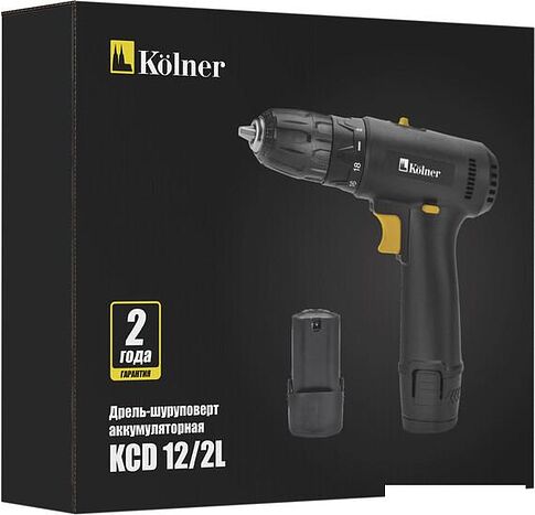 Дрель-шуруповерт Kolner KCD 12/2L (с 2-мя АКБ)