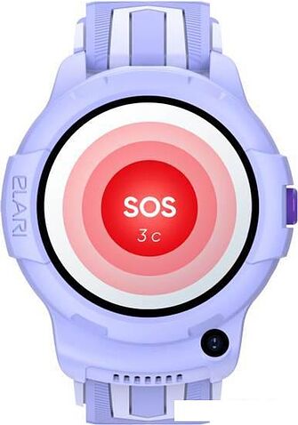 Детские умные часы Elari KidPhone 4G Wink (сиреневый)