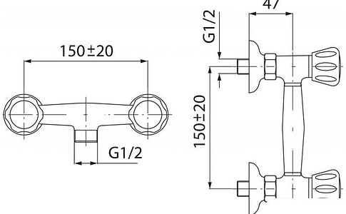 Душевой гарнитур Ferro BST77