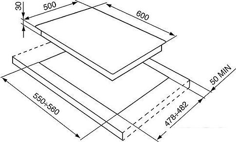 Варочная панель Smeg SPR864BGH