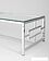 Журнальный столик Stool Group Бруклин 120x60 ECT-013 (прозрачное стекло/сталь серебристый)