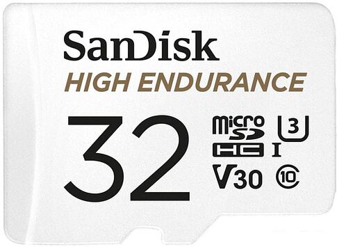 Карта памяти SanDisk High Endurance microSDHC SDSQQNR-032G-GN6IA 32GB (с адаптером)
