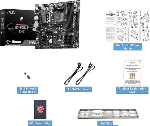 Материнская плата MSI Pro B550M-P Gen3