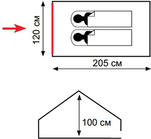 Палатка Totem Bluebird 2 V2