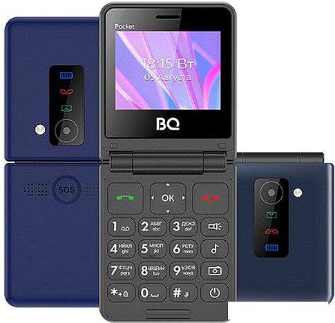Кнопочный телефон BQ BQ-2456 Pocket (синий)