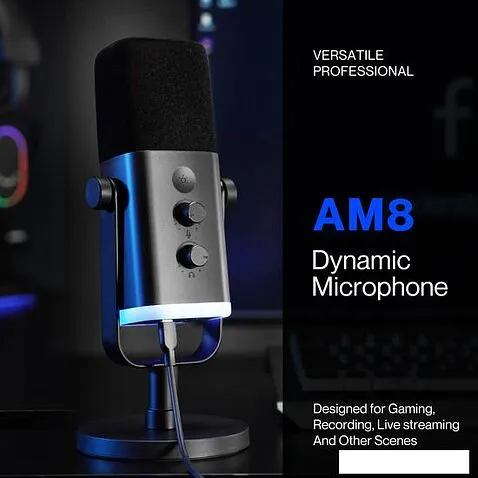 Проводной микрофон FIFINE AM8 (черный)