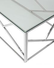 Журнальный столик Stool Group Арт Деко 120x60 ECT-015 (прозрачное стекло/сталь серебристый) Журнальный столик Stool Group Арт Деко 120x60 ECT-015 (прозрачное стекло/сталь серебристый)