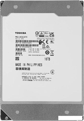 Жесткий диск Toshiba MG11 16TB MG11ACA16TE