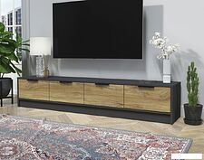 Тумба Интерлиния ТВ Концепт КТ-ТВ4-35 (дуб нокс/антрацит)