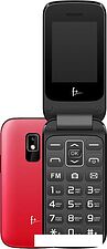 Кнопочный телефон F+ Flip 240 (черный/красный)