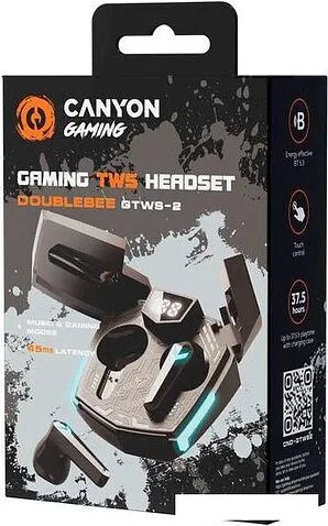 Наушники Canyon Doublebee GTWS-2 (черный)