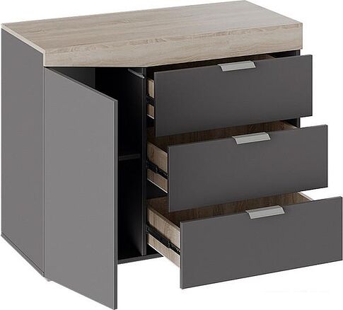 Комод Трия Тип 1 (дуб сонома/графит серый)