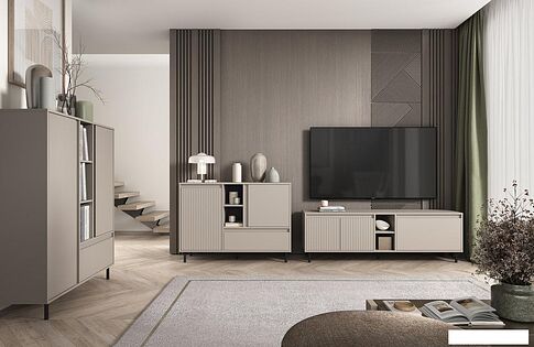 Тумба Anrex Mona RTV 2D2N (глиняный серый)