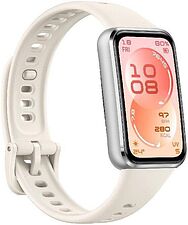 Фитнес-браслет Huawei Band 11 (серебристый алюминиевый корпус, с белым силиконовым ремешком, международная версия)