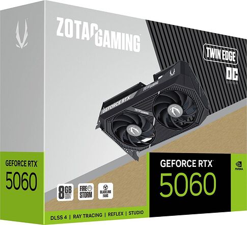 Видеокарта ZOTAC Gaming GeForce RTX 5060 Twin Edge ZT-B50600H-10M