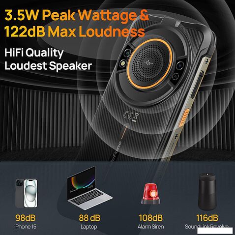 Смартфон Ulefone Power Armor 16S 8GB/128GB (черный)