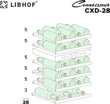 Винный шкаф Libhof Connoisseur CXD-28 (серебристый)
