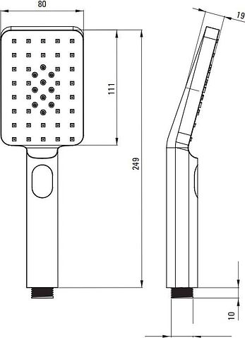 Душевая система  Deante Blur NQL 09YK