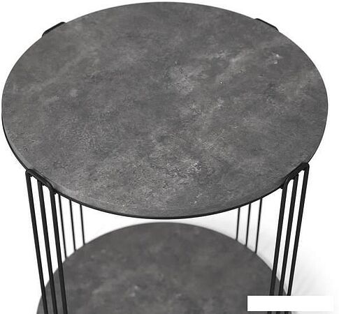 Журнальный столик Sheffilton SHT-CT33 (черный муар/мокрый асфальт)