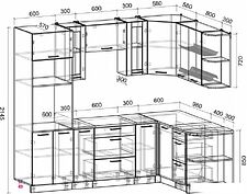 Готовая кухня Интерлиния Мила 1.68x2.4 правая (бетон потленд/бетон портленд/дуб бунратти) Готовая кухня Интерлиния Мила 1.68x2.4 правая (бетон потленд/бетон портленд/дуб бунратти)