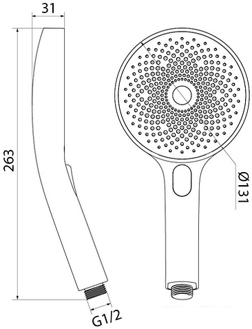 Душевая лейка IDDIS SpaHome SPA3F0Ci18