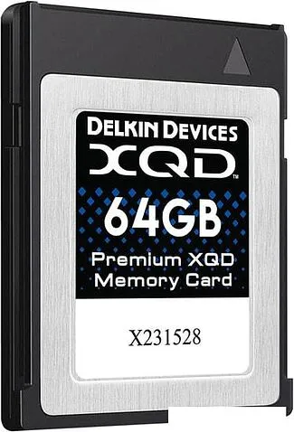 Карта памяти Delkin Devices Premium XQD 64GB