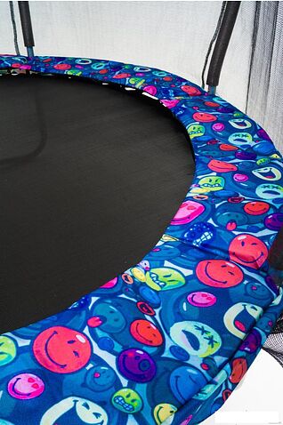 Батут Calviano Outside Master Smile 374 см - 12ft (внешняя сетка, с лестницей)